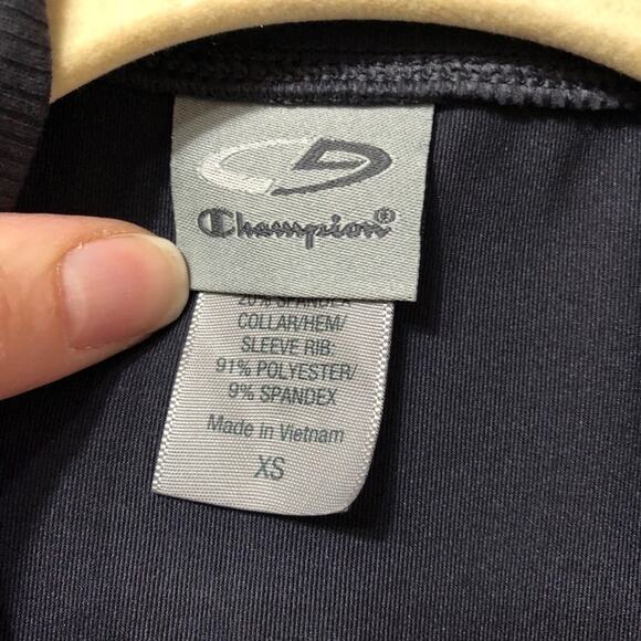 Champion Grey Full Zip Track Jacket Running Womens XS Gray Athletic Layering - Picture 3 of 9